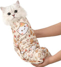 27.6 In Cat Grooming Wrap Self-Adhesive, Cat Wrap for Cutting Nails, Orange Anti-Escape Cat Restraint for Nail Clipping Cat Swaddle Wrap Cat Wrapping Cloth for Pet Cleaning and Beauty (Within 15lbs)
