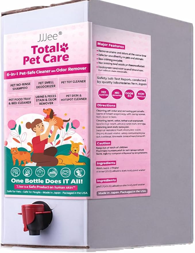 No-Rinse Dog Paw Cleaner & Pet Cleaning Spray for Dogs & Cats – Cleans Coat, Eyes & Ears, Hot Spot – Daily Cleaner for Pet Messes, Stains & Pet Odor Remover – No Harmful Chemicals (3L)