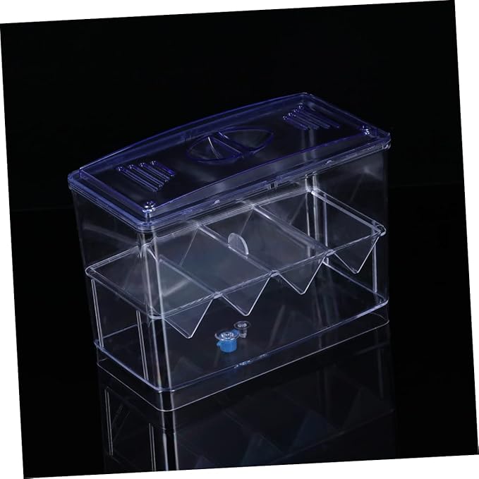 SUPVOX Transparent Small Hatching Box for Betta Fish Functional Aquarium Breeding Tank with Independent Incubator for Enhanced Fish Survival Rate and Easy Cleaning