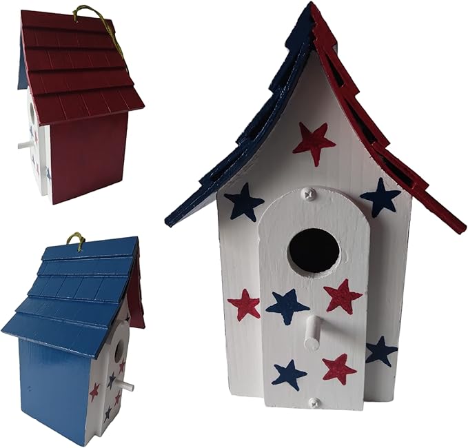 unique colorful birdhouse decor outsise hand painted