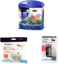 Aqueon LED MiniBow Aquarium Kit, Blue, 1 Gallon Bundle
