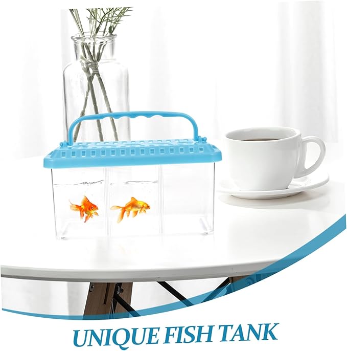 TOYANDONA Transparent Fish Breeding Tank Isolation Box Removable Divider for Betta Fish Safe Feeding System for Breeding and Isolation Aquariums