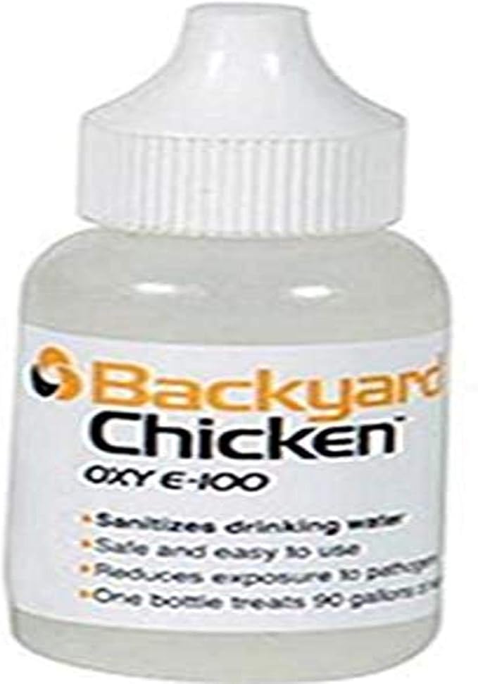 Backyard Chicken OXY E100, 30 Milliliters, Treats 90 Gallons of Water