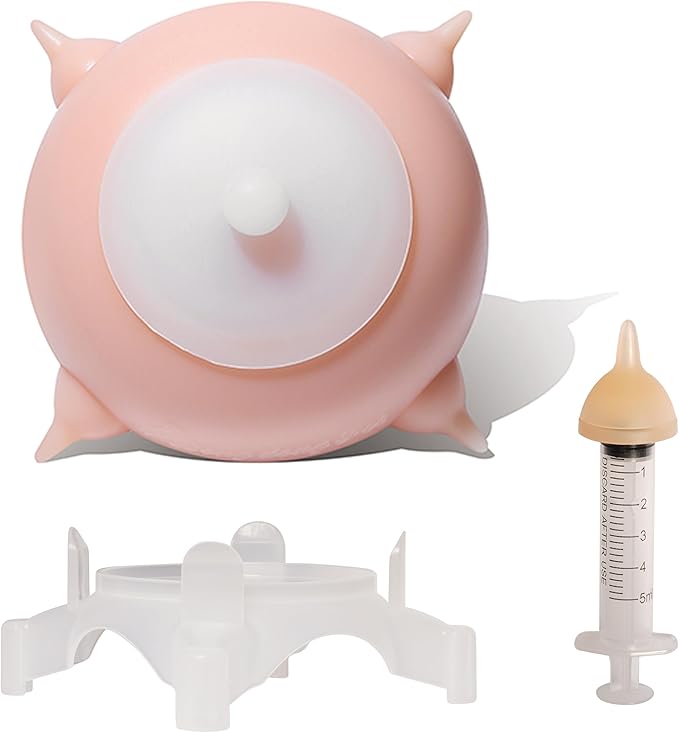 Puppy Milk Feeder Nursing Station feeders for Multiple Puppies Milk replacer Dongdong pet (S Size Cat/Mini Puppy)