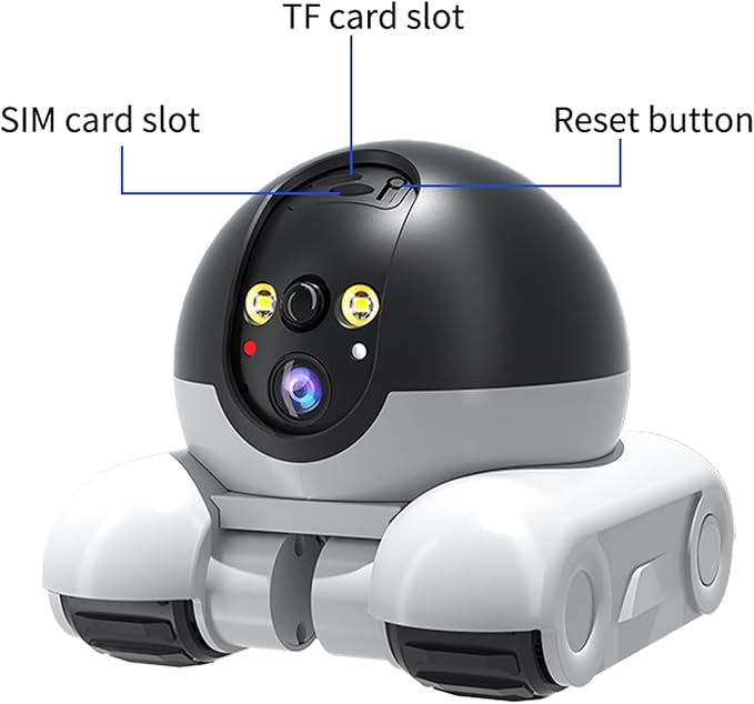 Pet Camera Home Security Camera,1080P Indoor Movable Cameras,2 Way Talk,Motion Detection,Night Vision,Wireless House Movable Cameras with APP Remote Control for Cats Dogs
