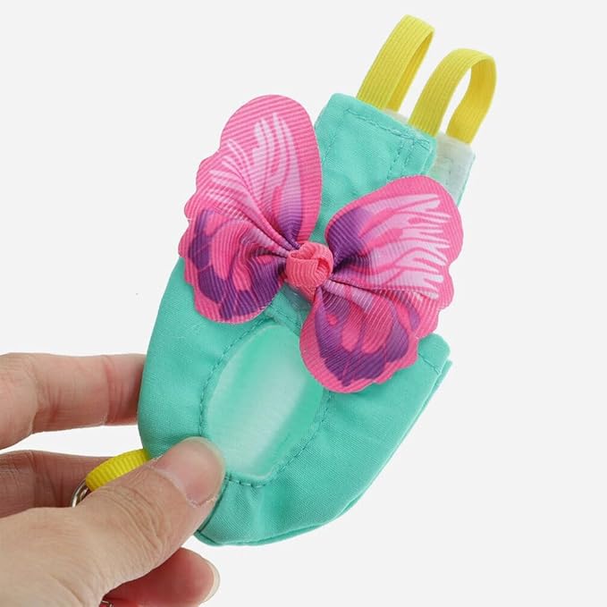 POPETPOP Bird Costume Diapers Bird Harness Flight Suit Clothes with Flying Leash Washable Parrot Reusable Flight Suit Diaper for Parrots Cockatiel s