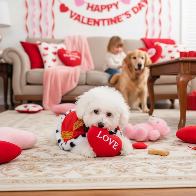 Lovelyshop pet Serial Lux Fur Red Cat Dog Cloak for Halloween Costumes, King Queen Prince and Princess Cosplay- XS