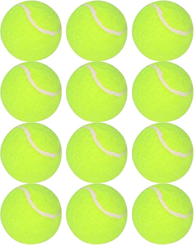 12 Packs 2-inch Mini Tennis Balls for Pet Playing Fecth, Dogs Training Tennis Balls for Small to Medium Size Dogs, Interactive Dog Playing Ball Fits 2 inch Dog Ball Launchers