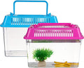 UPKOCH 4pcs Portable Fish Tank Pet Box Tank Fish Decoration Goldfish Crab Gel Reptile Basket Handheld Kit Accessories Stick Insect Aquariums Frog Terrarium Plastic