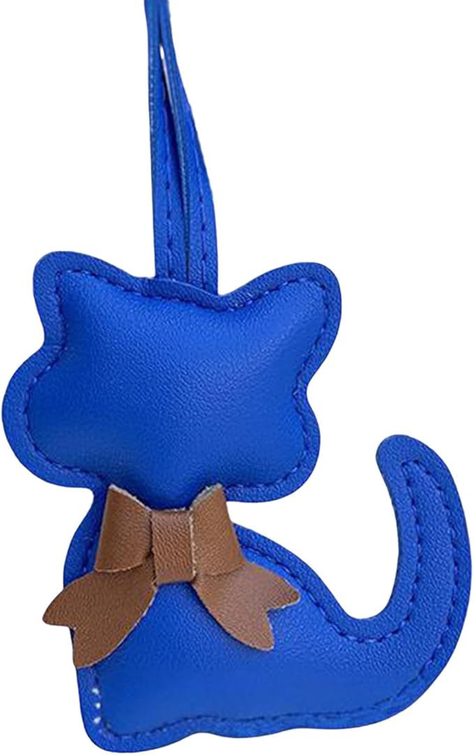 Soft Leather Bow Charm Handmade Fashionable Cat-Themed for Phone Camera Strap & Collar Decoration Stylish Bowknot Bag Charm