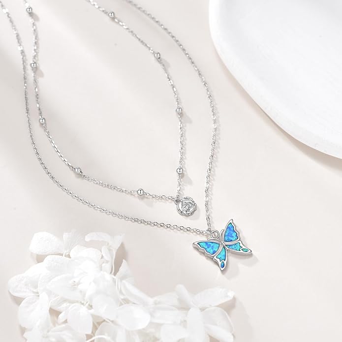 KZX Cat/Dog/Phoenix/Eagle/Whale/Shark/Puffin/Starfish/Chicken/Butterfly/Owl/Bee/Frog/Seahorse Necklace Sterling Silver Animal Pendant Jewelry Gift for Women
