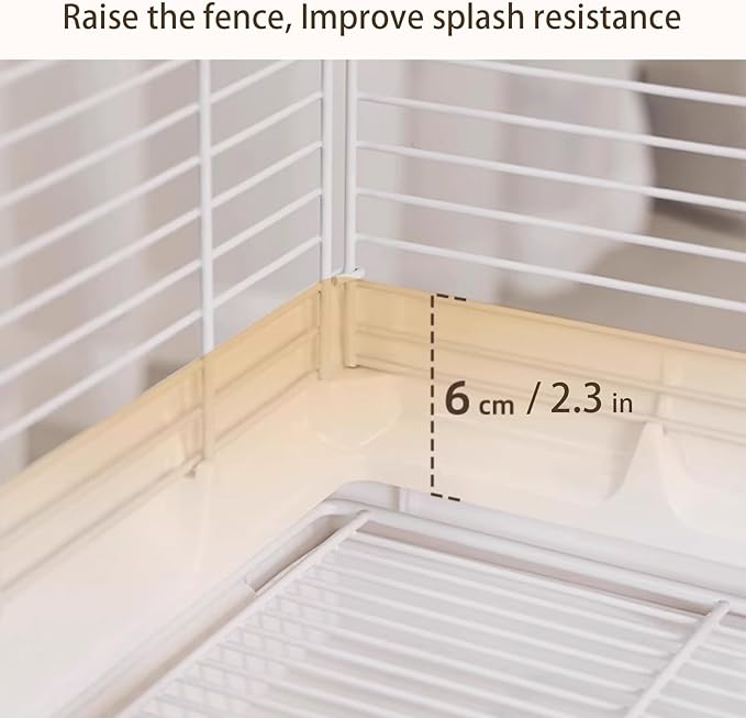 Bird Cage, Parakeet Cages, for Small and Medium-Sized Parrots Such as Budgies, Munias, Peonies, Pearls, Cockatiels, etc(White)