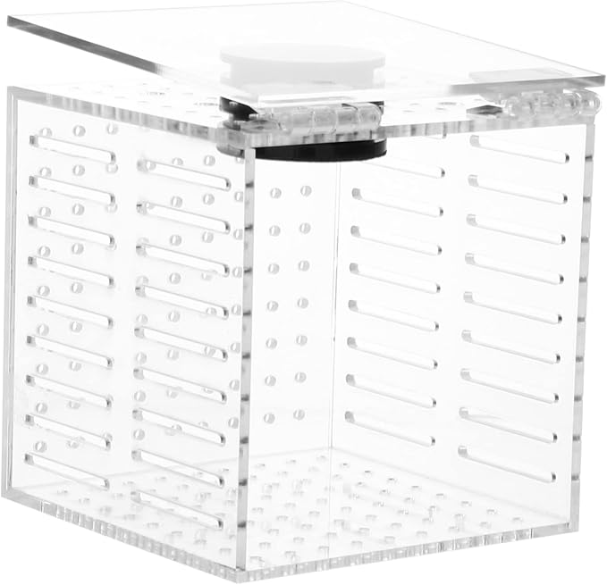 Garneck 1pc Magnetic Fish Isolation Box for Safe Breeding and Separation of Fish Aquariums Easy to Install Hatching Holder Ultra-fine Mesh for Enhanced Survival Rate