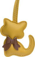 Soft Leather Bow Charm Handmade Fashionable Cat-Themed for Phone Camera Strap & Collar Decoration Stylish Bowknot Bag Charm