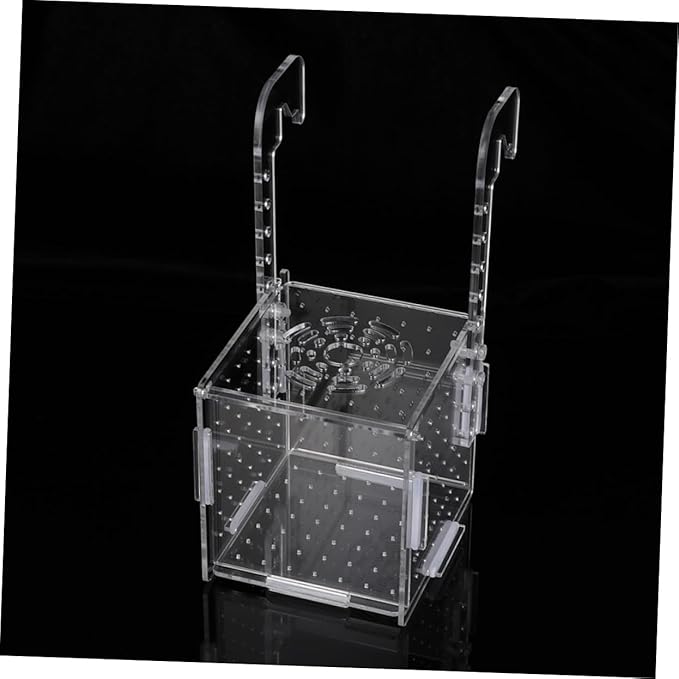 HANABASS 2pcs Acrylic Fish Tank Breeding Isolation Safe Fish Incubator for and Shrimp Easy to Clean Convenient for Aquarium Use