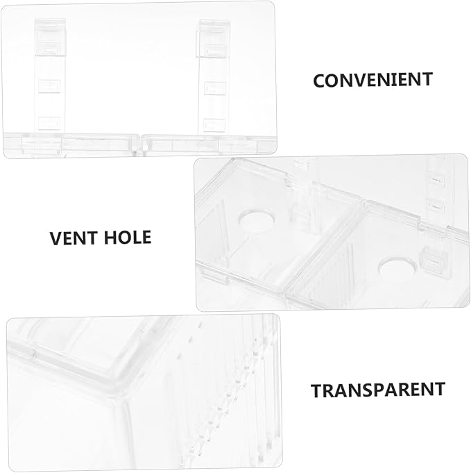 Happyyami 1pc Aquarium Dual Isolation Box Fish Breeding Box for Fish Hatching Incubator for Guppies and Shrimp Easy to Install Plastic Structure