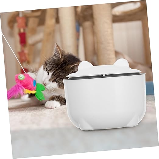 GALPADA 1set Sealed Cat Litter Waste Container with One-Button Operation Enclosed Design for Includes Trash Bags Stylish for Pet Owners