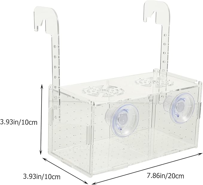 KESYOO Fish Breeding Box Cups Acrylic Isolation Tank for Fish Tank Lightweight and Portable Separator Breeding Accessory