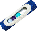 Cylindrical Scratching Board Sisal Cat Toys with 3 Pcs Ringing Balls 11 in Scratching Roller for Indoor Cats Playing (Blue)