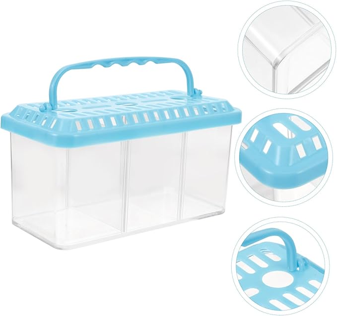 TOYANDONA Transparent Fish Breeding Tank Isolation Box Removable Divider for Betta Fish Safe Feeding System for Breeding and Isolation Aquariums
