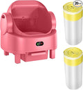 Self-Cleaning Cat Litter Box Liners,Replaced Waste Bags-2 Rolls, Cat Litter Waste Receptacles Bags Thickened Leak-Proof & Odor-Control for Open-Top Self-Cleaning Cat Litter Box (Yellow)