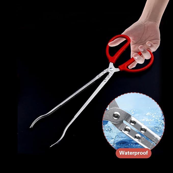 2PCS Snake Feeding Tongs, 15 Inch Heavy Duty Reptile Feeding Tongs, Extra Long Tweezers for Corn Ball Python Accessories, Bearded Dragon Reptile Tank Accessories Terrarium Supplies
