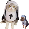 Pet Cat/Dog Nun Costume Clothing- Cute Funny Sister Habit Dress Outfit for Halloween Christmas Festival Cosplay Party (Medium)