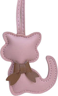 Soft Leather Bow Charm Handmade Fashionable Cat-Themed for Phone Camera Strap & Collar Decoration Stylish Bowknot Bag Charm