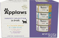 Applaws Natural Wet Canned Cat Food, Limited and Natural Ingredients, High Protein with No Artificial Additives, Variety Selection in Broth (24 x 2.47 oz Cans)
