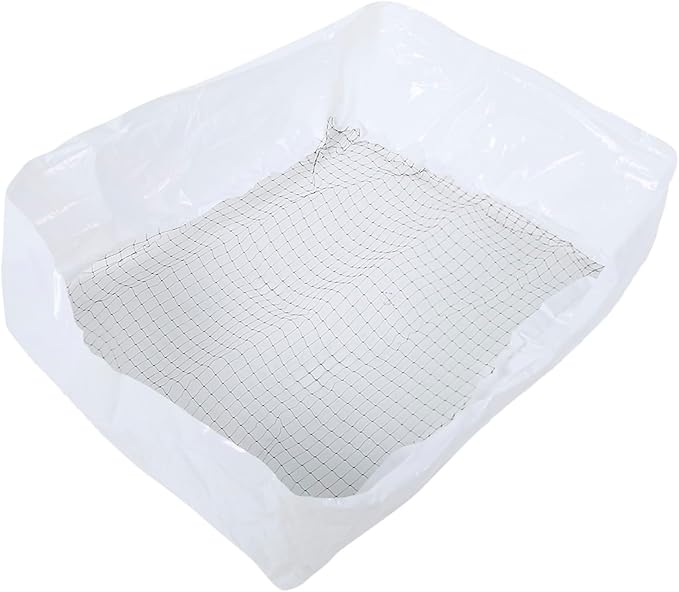 20PCS Nylon Cat Litter Box Filter Bag, Cat Litter Filter Bag for Easy Waste Removal, Reusable Deodorizing Cleaning Tool with Dual Pouch Design for Multi - Cat Households