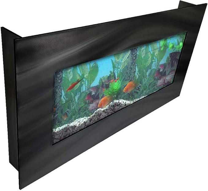 Aussie Aquariums AA-Skyline-BBLACK 2.0 Wall Mounted Aquarium Brushed Black