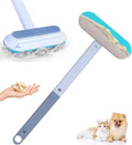 4 in 1 Pet Hair Remover, Reusable, Effective Cat and Dog Hair Removal Cleaning Tool with 17-Inch Extra Long Handle Multifunctional Fur Lint Brush for Couch, Furniture, Carpet, Clothes, Bedding