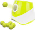 ENTROY Automatic Ball Launcher,Dog Toy Ball Thrower,Interactive Dog Ball Thrower,Adjustable Distance 10-30ft Ball Thrower Dog Fetch Machine with 6 2 inch Tennis Balls for Small and Medium Dogs(Green)