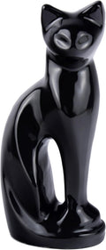 Cat Urns for Ashes - Pet Memorial Cat Urn Cat Memorial Gift, Pet Urn for Cat Ashes Keepsake Pet urns for Cats Ashes, Pet Ashes Urn, Pet Cremation Urn (Black)