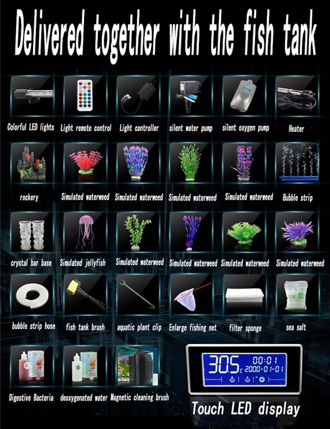 126 Gallon - Modern Aquarium Deluxe Kit Premium Clear Automotive Grade Glass Used
