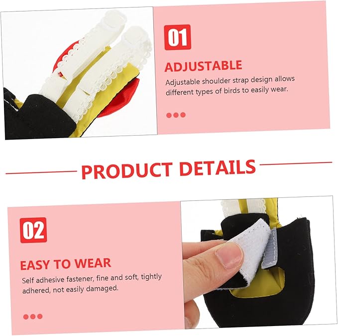 Bird Diaper Clothes Parrot Washable Nappies Overnight Diapers for Pet Birds Lightweight and Easy to Suit