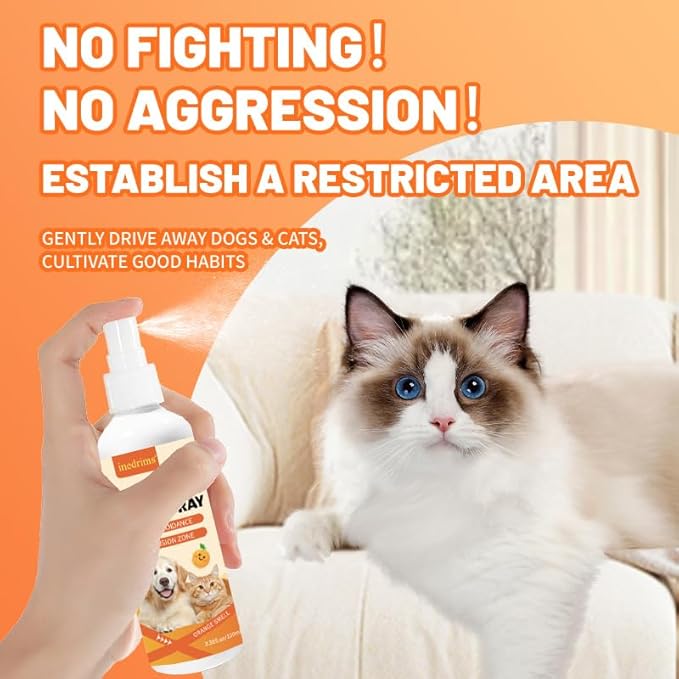 Cat Deterrent Spray Natural Safe Deterrent Spray Protect Furniture Sofas, Rugs, Restricted Areas-for Behavior Effective Deterrent for Urine Marking & Scratching