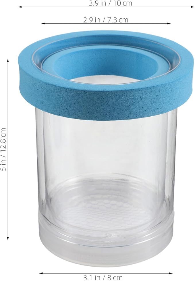 DOITOOL 2pcs Guppy Hatching Box Floating Breeder Box for Fish Tank Acrylic Isolation Container Small Aquarium Incubator Suitable for Fry and Egg Breeding