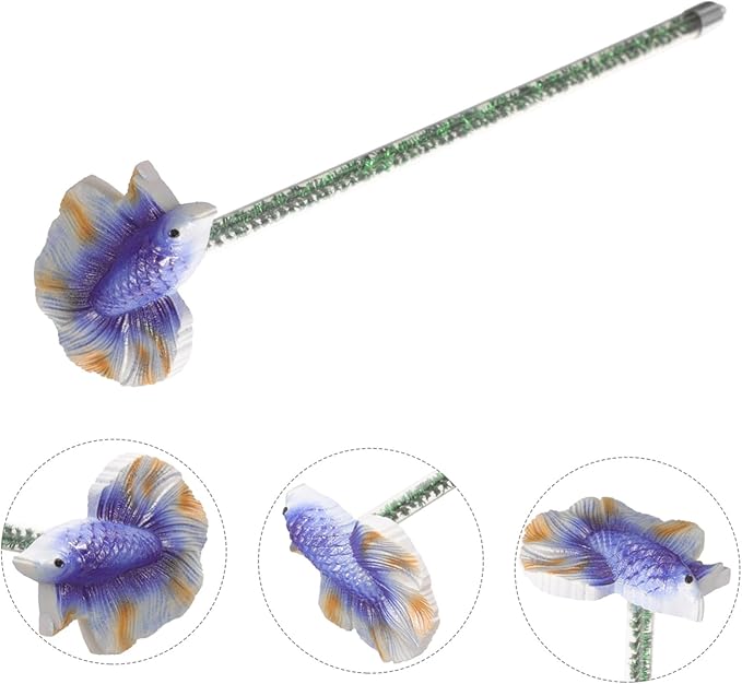 DOITOOL Fish Training Interactive Betta Fish Training Stick Betta Health Agility Fun Exercise Rod for Aquarium Engaging Decorative Toy