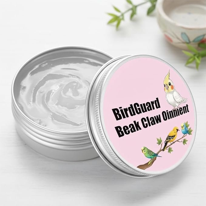 Parrot Beak Oil & Bird Feet Moisturizer – Ointment for Dry Skin, Beak Care & Claw Repair for Budgies, Cockatiels for Peeling, Flaky, Cracked Beaks and Rough, Dry Claws