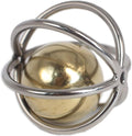 Heavy-Duty Stainless Steel Large Parrot Toy — Chew-Proof Foraging Ball (with Bell), Suitable for Macaws, Eclectus Parrots, Amazon Parrots, etc. (Medium)