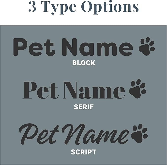 Let's Make Memories Personalized Dog or Cat Memorial Garden Stone - Forever Remembered - Block Font