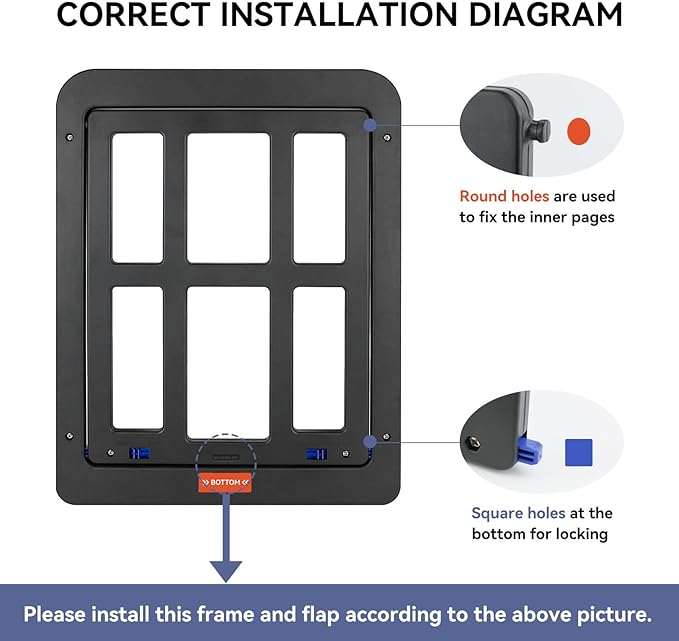 NAMSAN Dog Screen Door, Flap Opening 11.2 x 14.4 inches, Dog Door for Screen Door, Large Pet Door for Sliding Door Magnetic Self-Closing, Screen Door with Doggie Door Built in, Lockable, Black