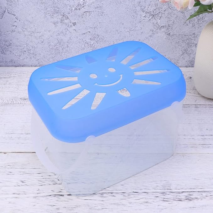 balacoo Portable Transparent Fish Tank 7.48 Inch Small Pet Nest Aquarium for Home Office Restaurant Decoration Durable Plastic Fish Bowl