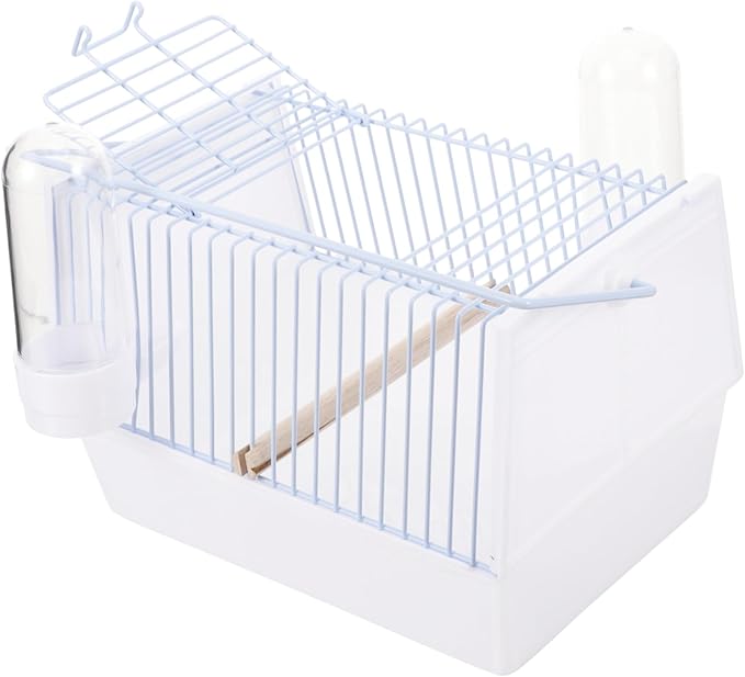 Yardwe 1set Portable Bird Carrier Cage for Travel Compact Bird Cage for Parrots Budgies Lightweight Design Handle for and Security