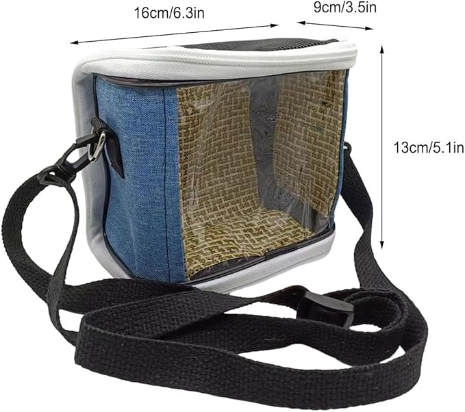 Bird Carrier - Lovebirds Outdoor Carrying Cage, Portable Parrot Travel Habitat with Ventilated Design, Secure Pet Transport Box | for Macaw Conure Budgies Vet Visit Short Trips Moving Homes