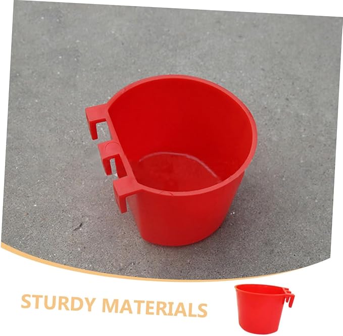 FRCOLOR 20pcs Bird Cage Cups Small Hanging Feeder Bowls Seed Holder for Indoor Birds Pet Feeding Watering Supplies