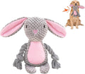 Easter Dog Toys,Easter Rabbit Bunny Egg Plush Squeaky Toys,Easter Rabbit Plush Squeaky Chew Toys for Small Dogs
