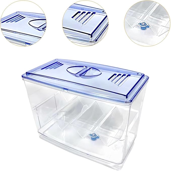 Fish Breeding Box Fish Isolation Box Separation Easy Use Multipurpose Fish Tank Hatchery Incubations Box for Shrimp Baby Fish