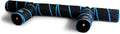 Feline Ruff Premium 3 Way Cat Tunnel. Extra Large 12 Inch Diameter and Extra Long. A Big Collapsible Play Toy. Wide Pet Tunnel Tube for Other Pets Too! (3 Way Two Pack + Teaser Wand!)